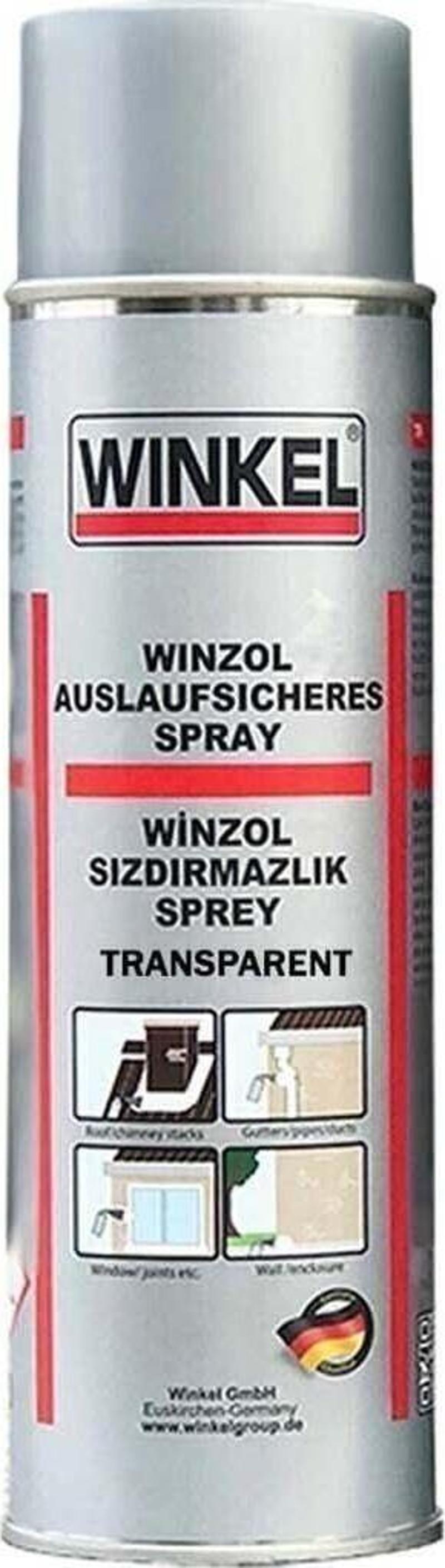 Winzol Şeffaf Su Geçirmez Sızdırmaz Kauçuk Kaplama Sprey 500 Ml