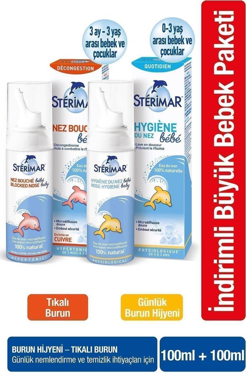 Isotonic Baby Burun Spreyi 100Ml + Hipertonik Baby Burun Spreyi 100Ml