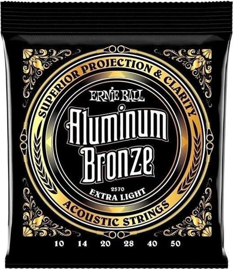 P02570 Aluminum Bronz Extra Light 10-50 Akustik Gitar Tel Seti