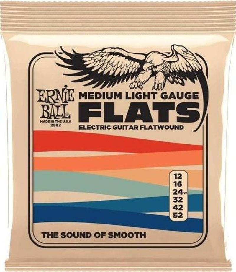 Medium-Light Flatwound Elektro Gitar Teli - 12-52