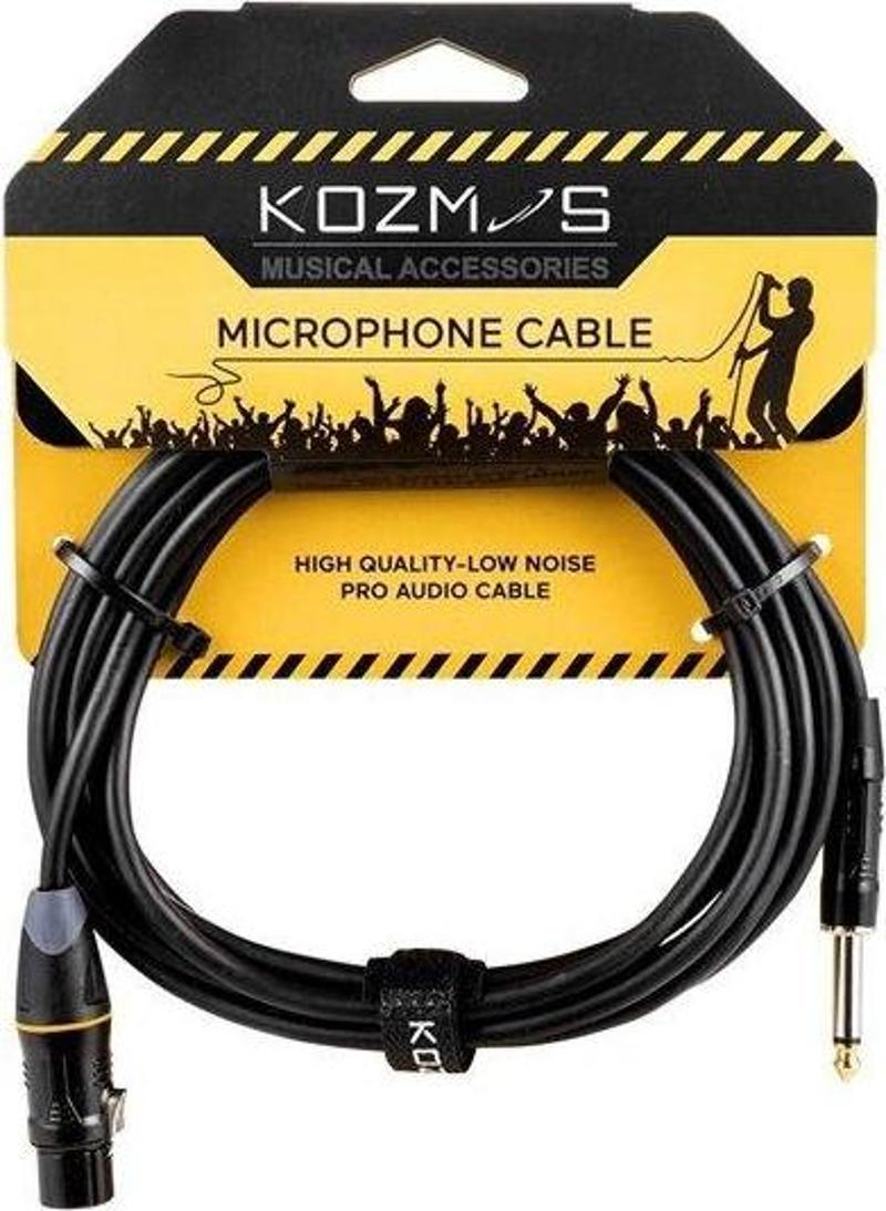 KCL-062-3M XLR-TS 6,35mm Mono 3mt Kablo