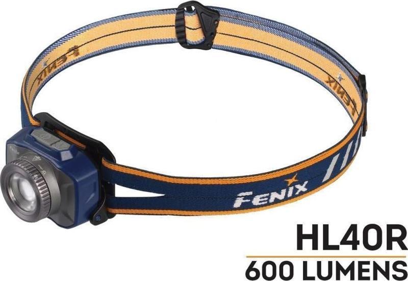 HL40R Kafa Feneri 600 Lümen Gri