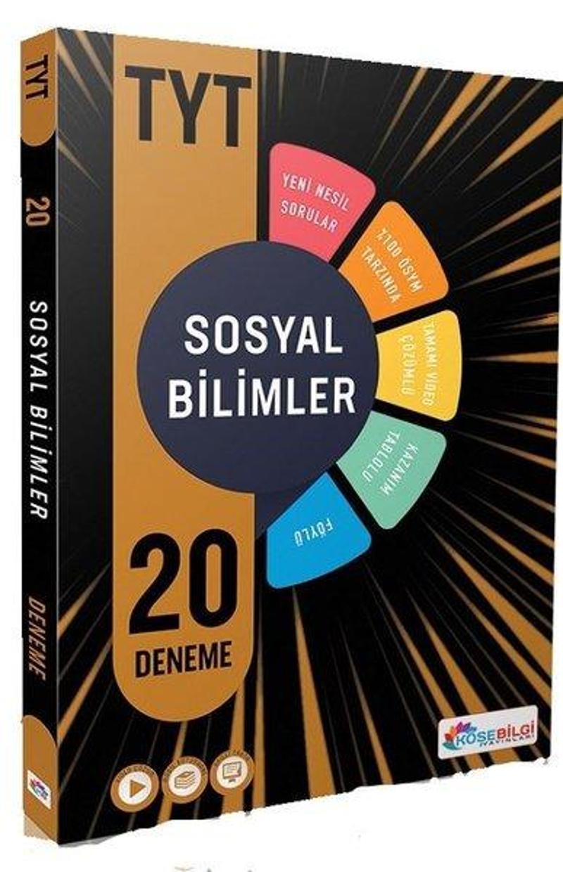 TYT Sosyal Bilimler Video Çözümlü 20 Branş Deneme