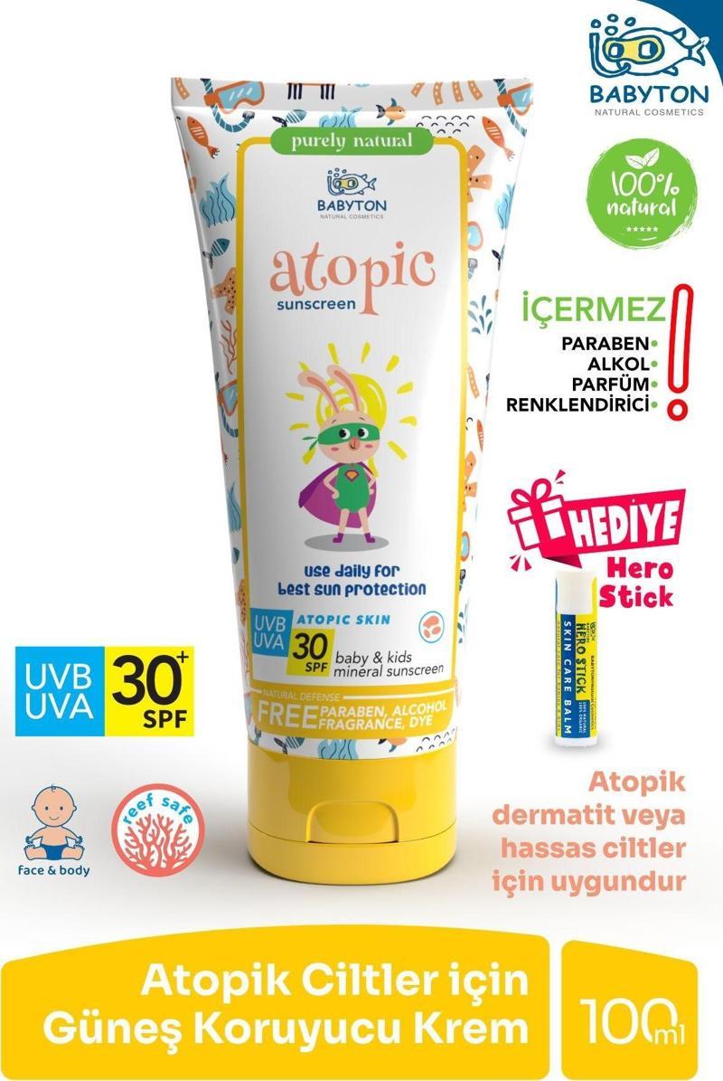 Atopik Ciltler Için Güneş Koruyucu Krem 100 Ml