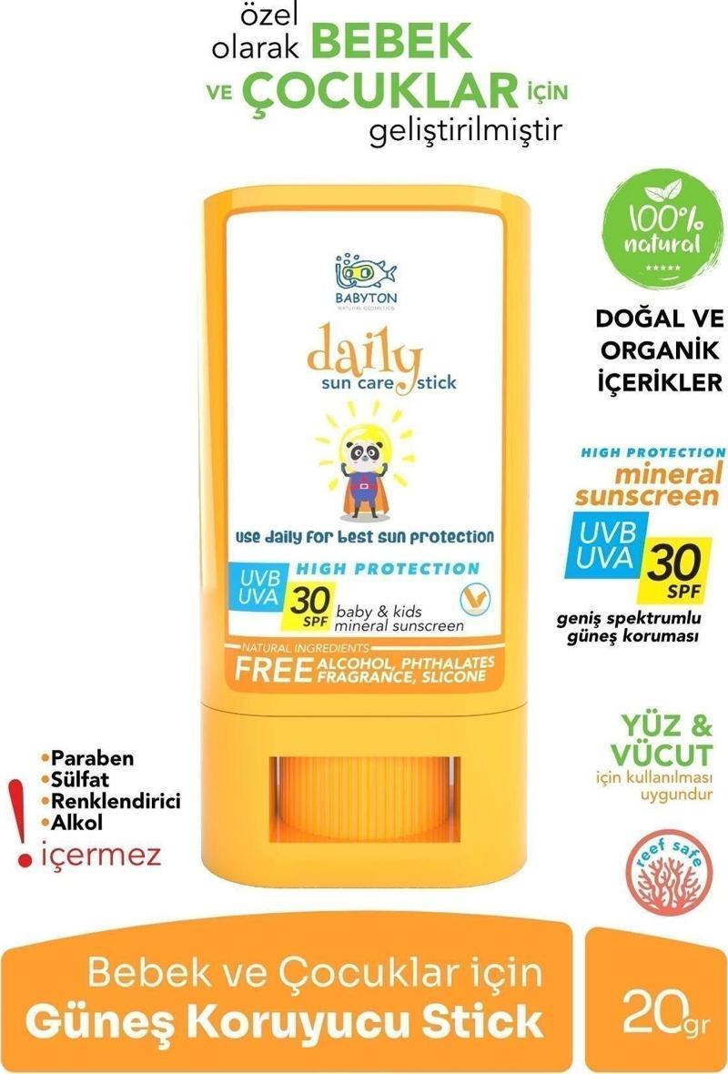 Bebek Ve Çocuklar İçin Doğal Güneş Koruyucu Stick 30 Spf