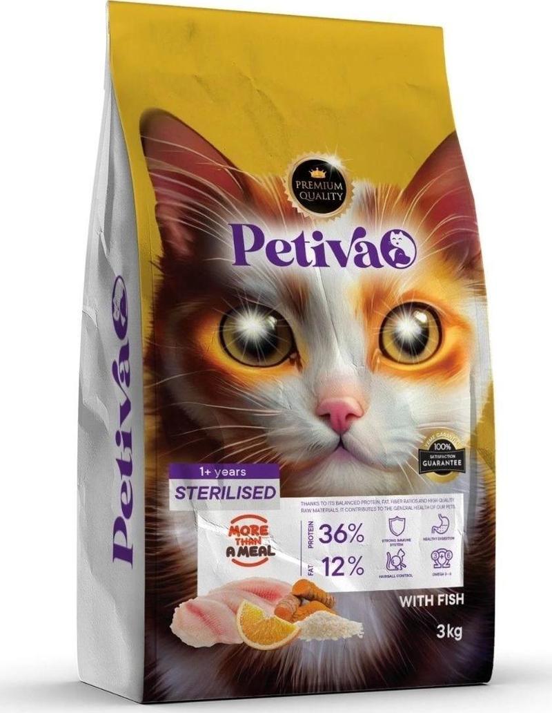 Kısırlaştırılmış Balıklı Kedi Maması 3 Kg