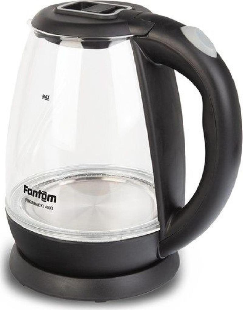 Fokurdak KT4000 Siyah Cam Kettle