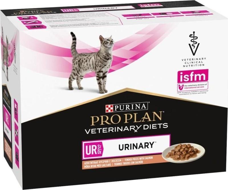 Purina Pro Plan Veterinary Diets Cat Ur Urinary Salmon | Wet (Sachet) 10 x 85 G