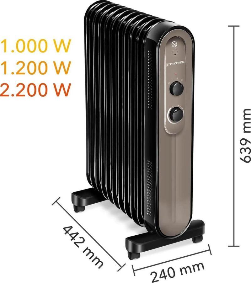 TRH 24 E Yağlı Radyatör 2200 W 11 Dilim