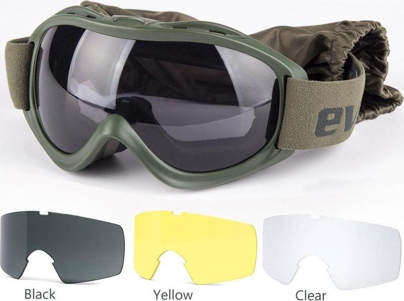 Ballistik Protector Goggle-Khaki Mıl-Prf