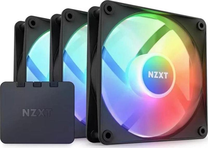 F120 RGB Core 3x120mm Kontrolcülü Siyah Kasa Fanı