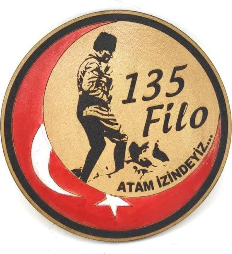 ATATÜRK KOCATEPE 135 filo Deri PEÇ - Arma - Askeri Patch