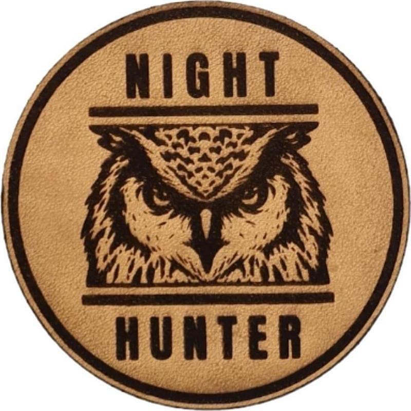 BAYKUŞ Night Hunter- Deri PEÇ - Arma - Askeri Patch