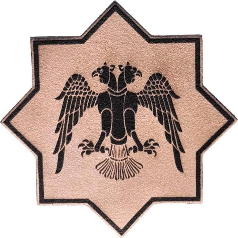 SELÇUKLU Kartalı Yıldız Deri PEÇ - Arma - Askeri Patch