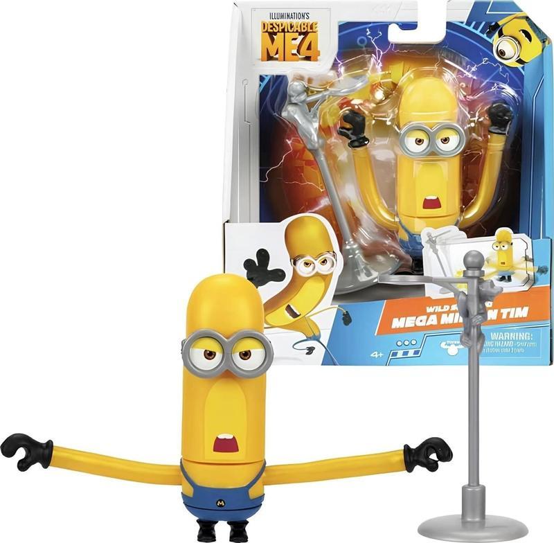 Minions Aksiyon Figürü 10 Cm 59277 Wild Spinning Mega Minion Tim