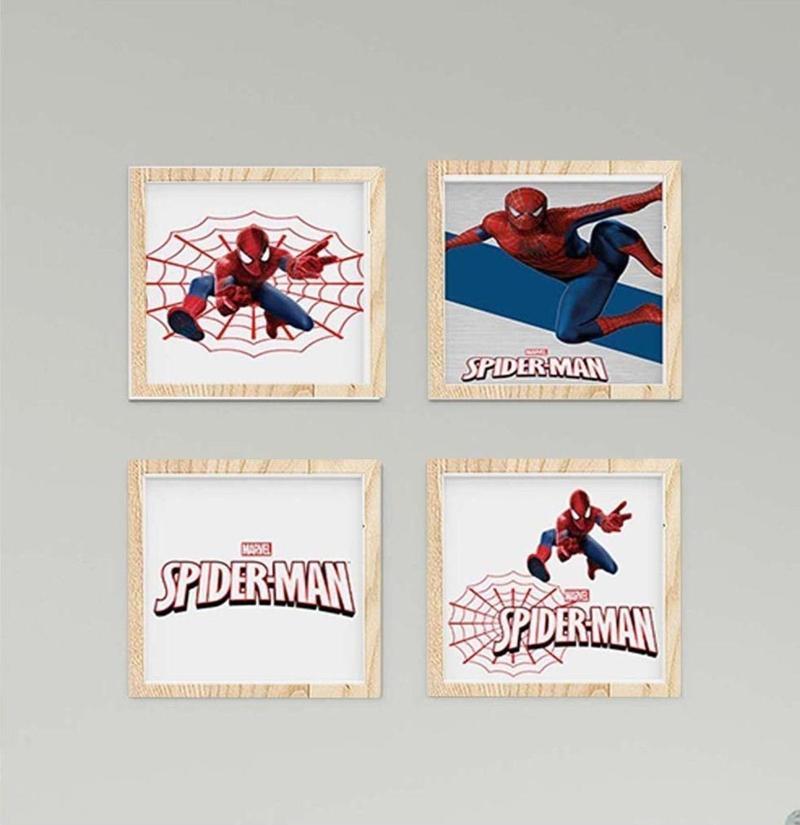 Çocuk Bebek Odası Tablo Örümcek Ağı Spiderman