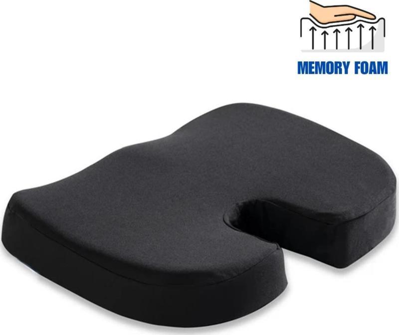 Visco Ortopedik Hafızalı Dik Oturuş Minderi Oturma Bölgesi Sorunları İçin Memory Foam Minder