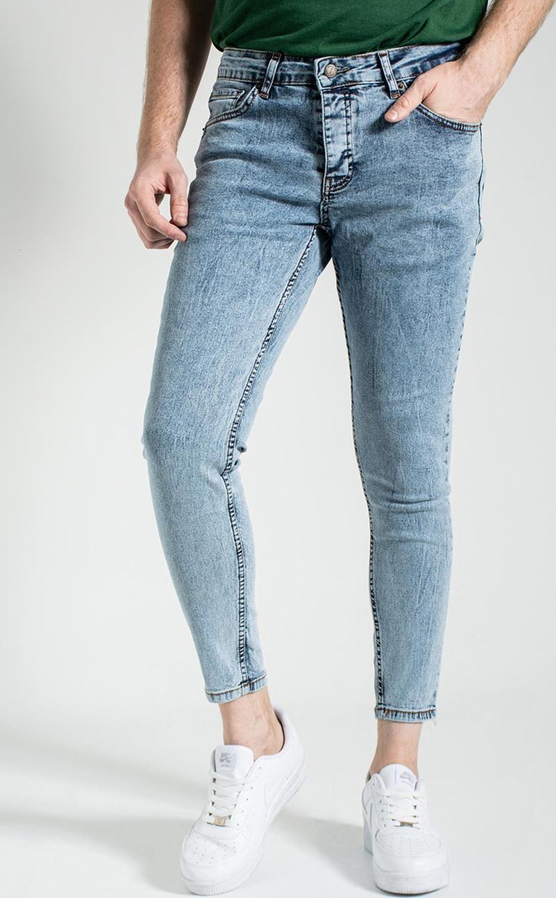 Lacivert Ful Likralı Dar Paça Italyan Kesim Skinny Fit Jean Kot Pantolon C344