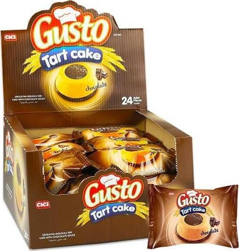 Gusto Tart Kek Çikolata Soslu 45 Gr. 24 Adet (1 Kutu)