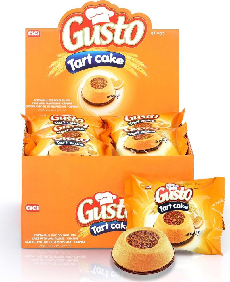 Gusto Tart Kek Portakal Jöleli 45 Gr. 24 Adet (1 Kutu)