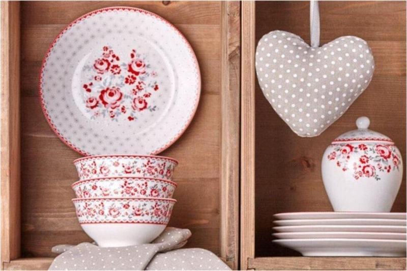 Red Rose Bone 44 Parça Kahvaltı Takımı
