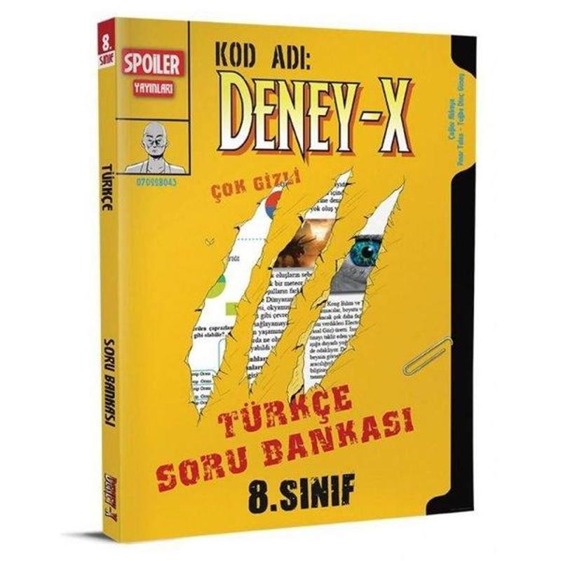 8.Sınıf Deney X Türkçe Soru Bankası