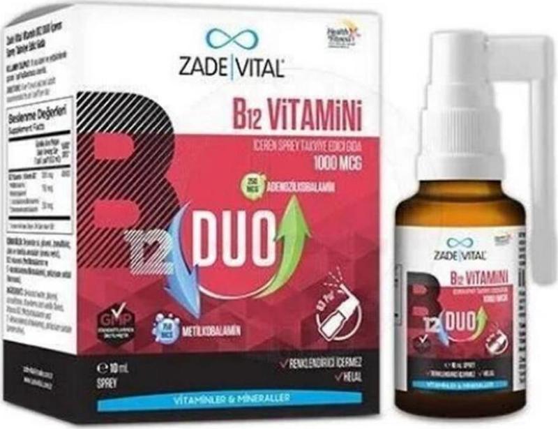 Vitamin B12 Duo 1000 Mcg Sprey 10ml