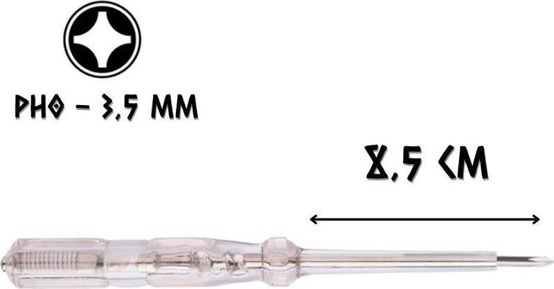 Kontrol Kalemi Yıldız Uçlu PH0 - 18.5 cm.