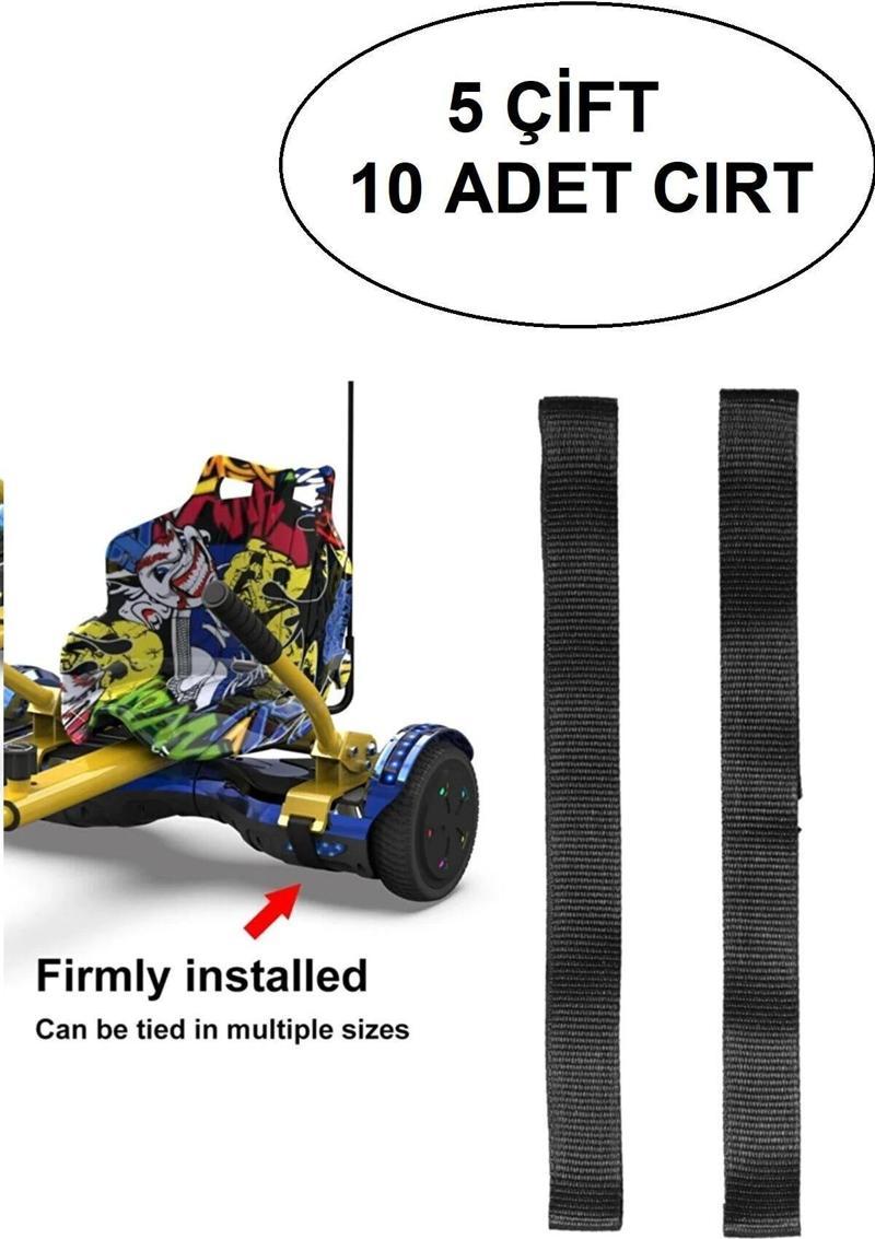 Elektrikli Kaykay HoverKart Aksesuarı HOVERKART CIRTI Tüm Modeller ile Uyumlu Cırt 5 Çift 10 Adet