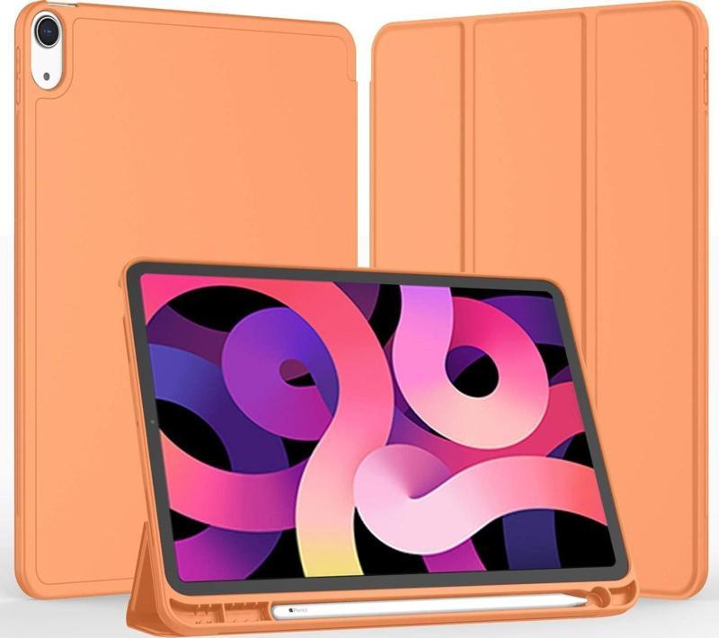 Apple iPad Air 11 inç 6. Nesil (2024) Kalemlikli Uyku Modlu Yatay Standlı Stromix Smart Kılıf A2902 A2903 A2904