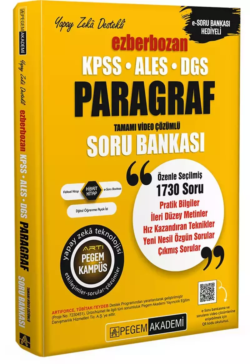 KPSS ALES DGS Ezberbozan Paragraf Soru Bankası