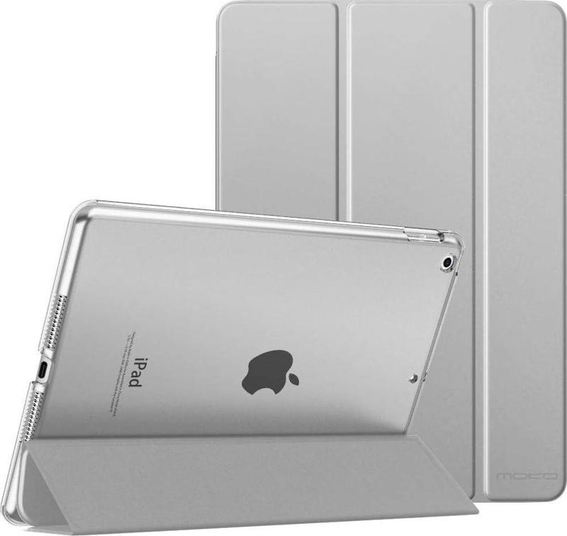 Apple iPad 5. Nesil (2017) 9.7 Yatay Standlı Uyku Modlu Basic Arkası Sert Smart Kılıf A1822 A1823