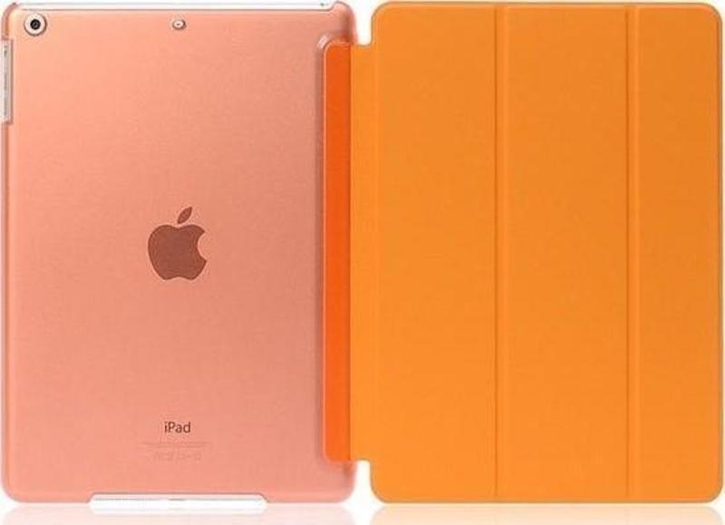 Apple iPad 5. Nesil (2017) 9.7 Yatay Standlı Uyku Modlu Basic Arkası Sert Smart Kılıf A1822 A1823