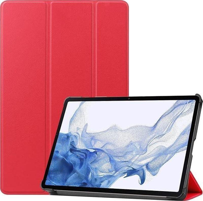 Samsung Galaxy Tab S9 FE Yatay Standlı Güçlü Mıknatıslı Uyku Modlu Hardback Smart Kılıf SM-X510