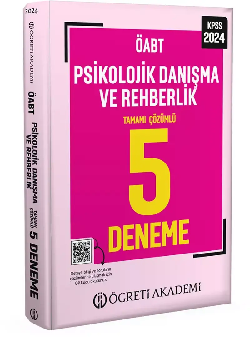 2024 KPSS ÖABT Psikolojik Danışma ve Rehberlik Tamamı Çözümlü 5 Deneme