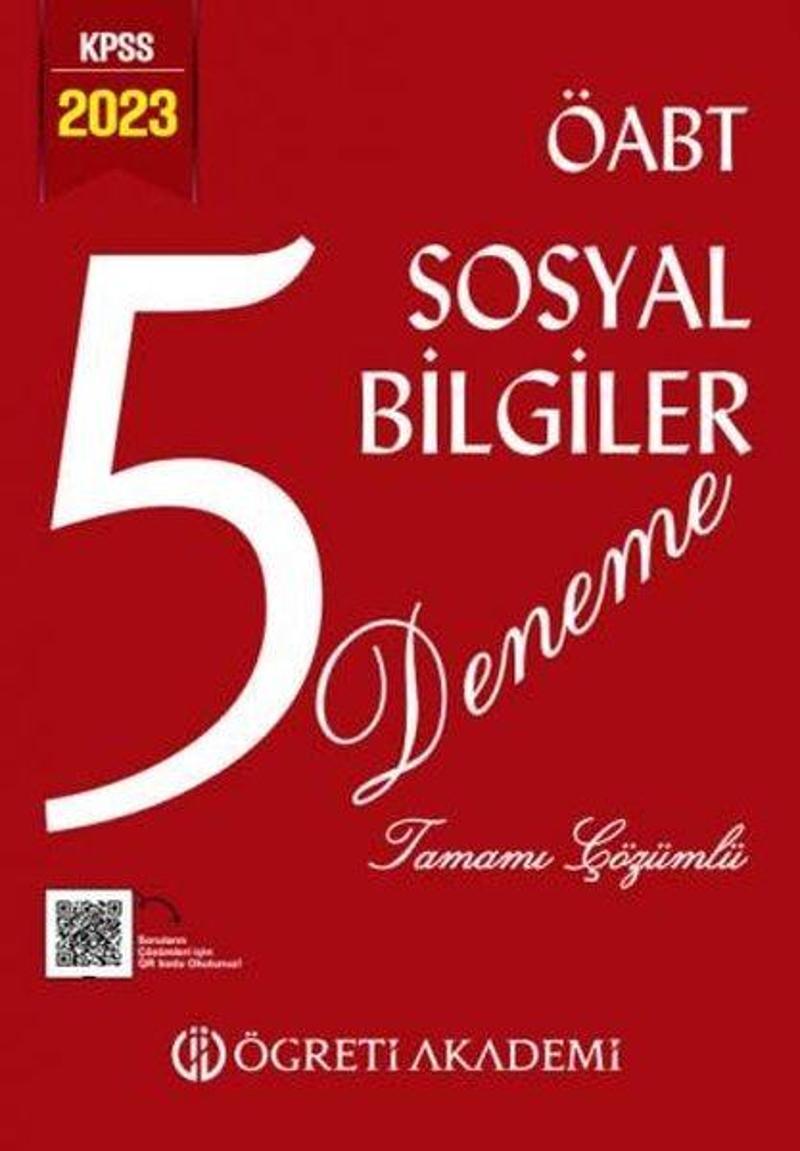 2023 KPSS ÖABT Sosyal Bilgiler 5 Deneme