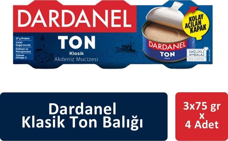 Klasik Ton Balığı 3 x 75 gr x 4 Adet