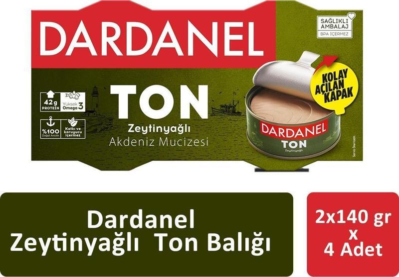 Zeytinyağlı Ton Balığı 2 x 140 gr  x 4 Adet