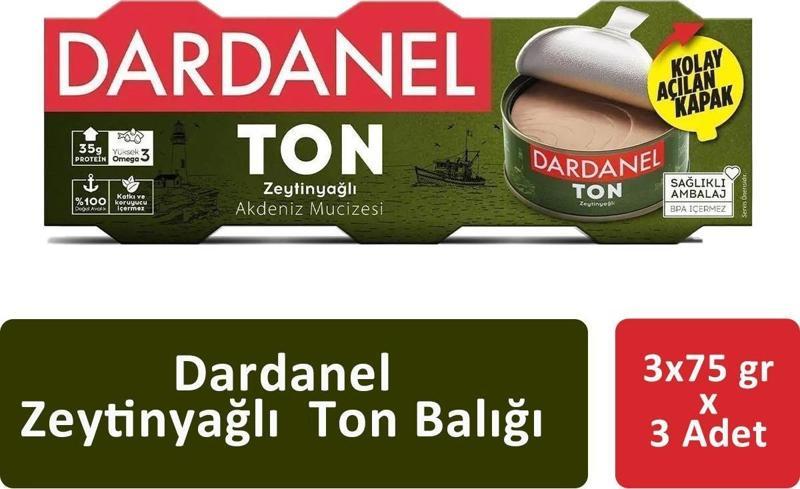 Zeytinyağlı Ton Balığı 3 x 75 gr x 3 Adet