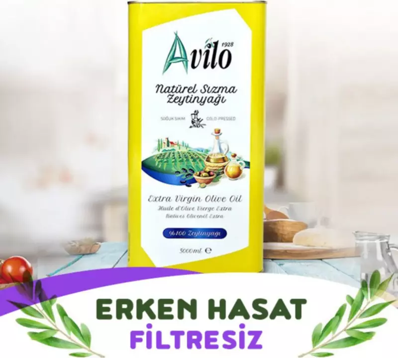 Erken Hasat Filtresiz Soğuk Sıkım Sızma Zeytinyağı 5 lt