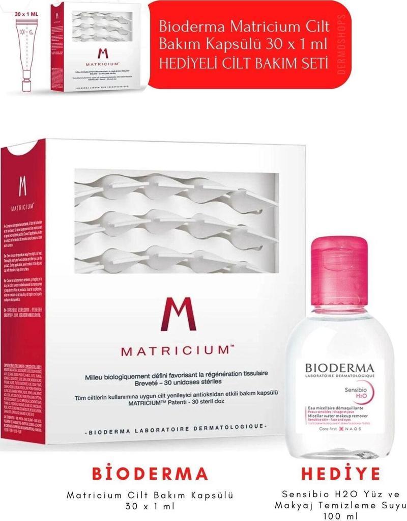 Matricium Cilt Bakım Kapsülü 30 x 1 ml | Hediyeli Cilt Bakım Seti