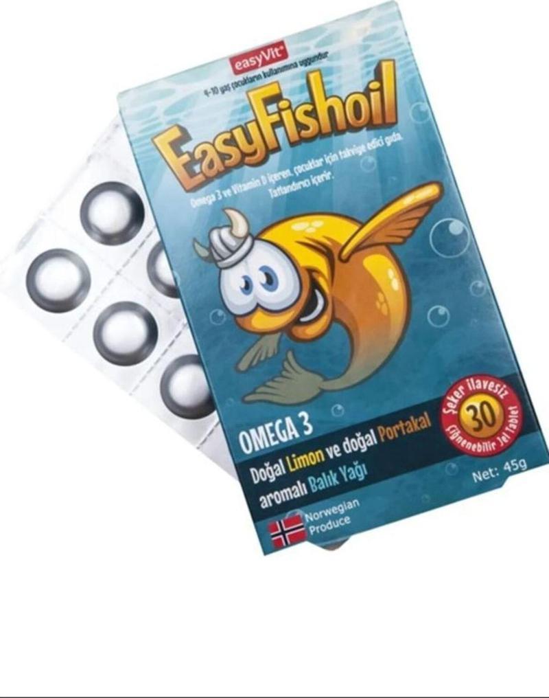 Easyfishoil Omega 3 Çiğnenebilir 30 Adet Jel