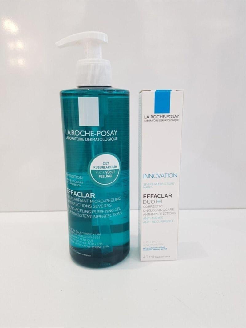 La Roche Posay La Roche-posay Effaclar Mıcro Peelıng Jel 400ml+effaclar Duo 40ml Şifadepocum