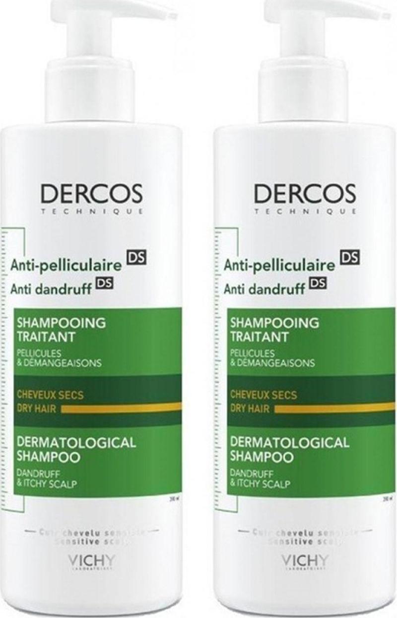 Dercos Kepek Karşıtı Şampuan Kuru Saçlar 390 ml 2'li