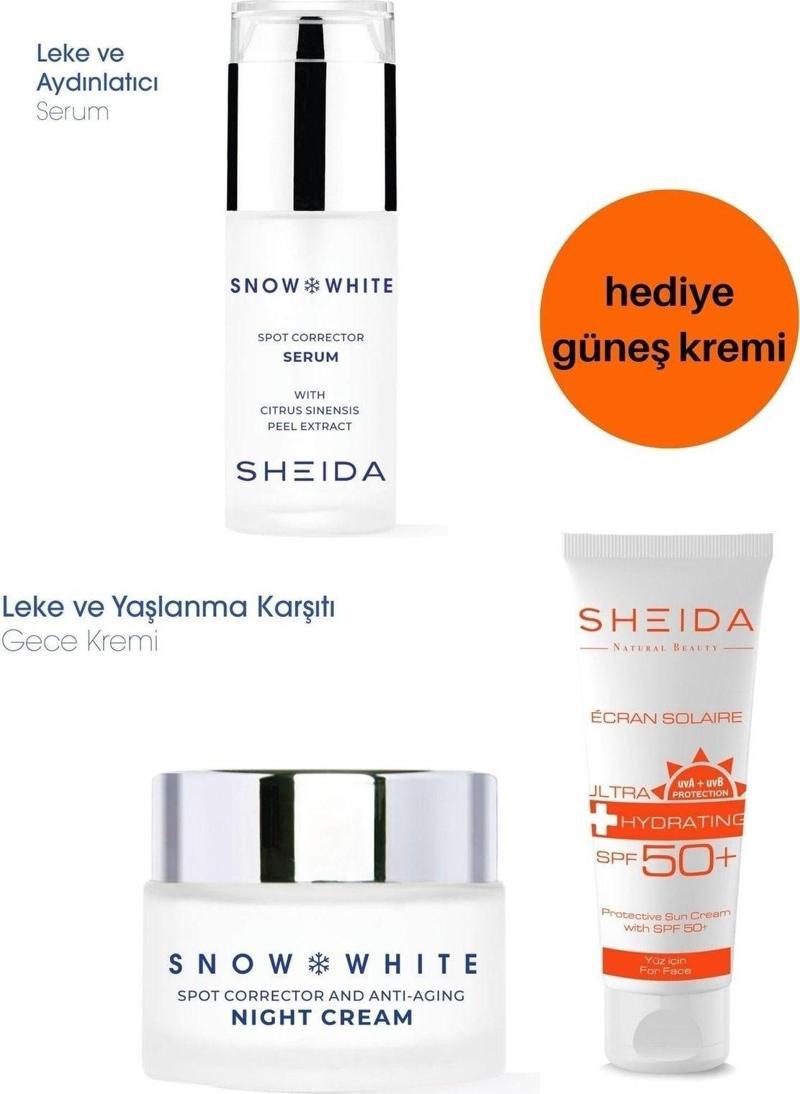 Snow White Day Krem & Serum | Güneş Kremi 75 Ml - Leke Bakım Seti 5