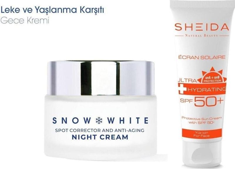 Snow White Gece Krem | Güneş Kremi 75 Ml - Leke Bakım Seti 2