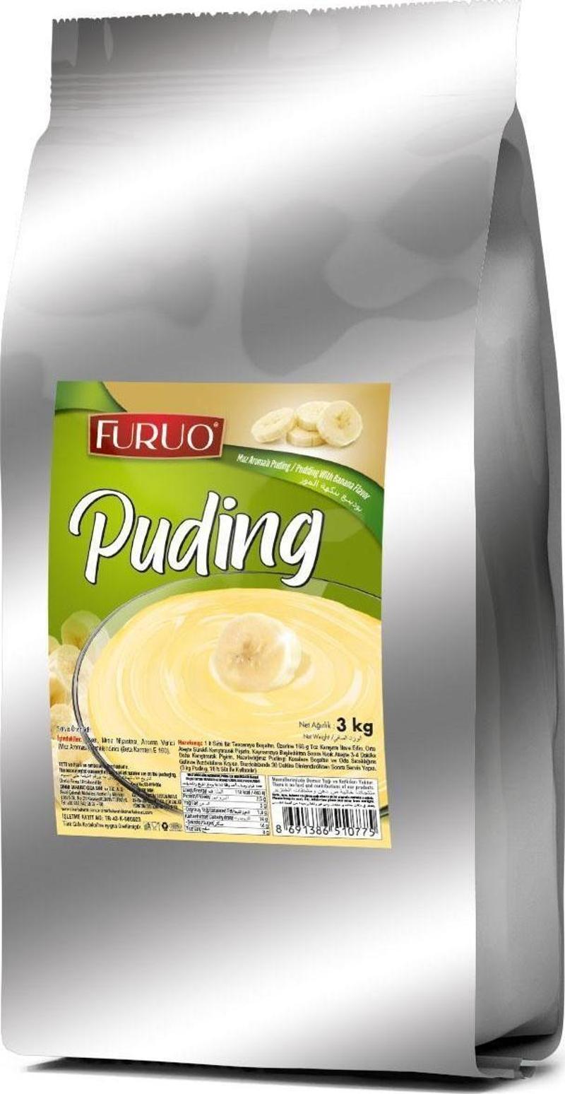 PUDİNG MUZ AROMALI 3 KG x 5 ADET