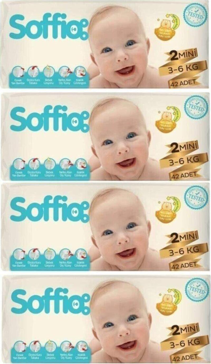 Bebek Bezi 2 Beden 3-6 Kg 42X4&#61;168 Adet Bez Avantaj Paketi