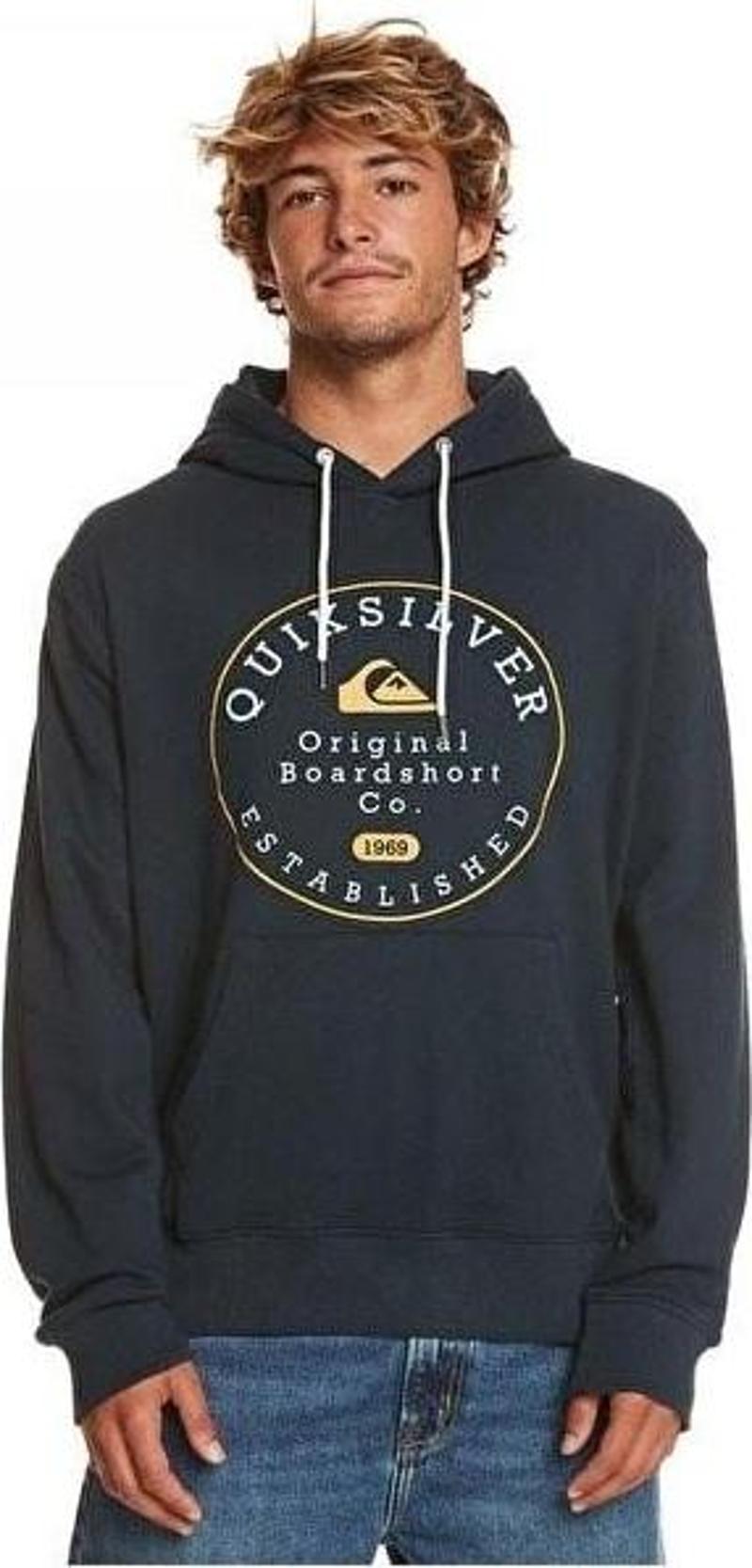 Quıksılver Ls Tekstil Sweatshırt Black Erkek Sweatshirt