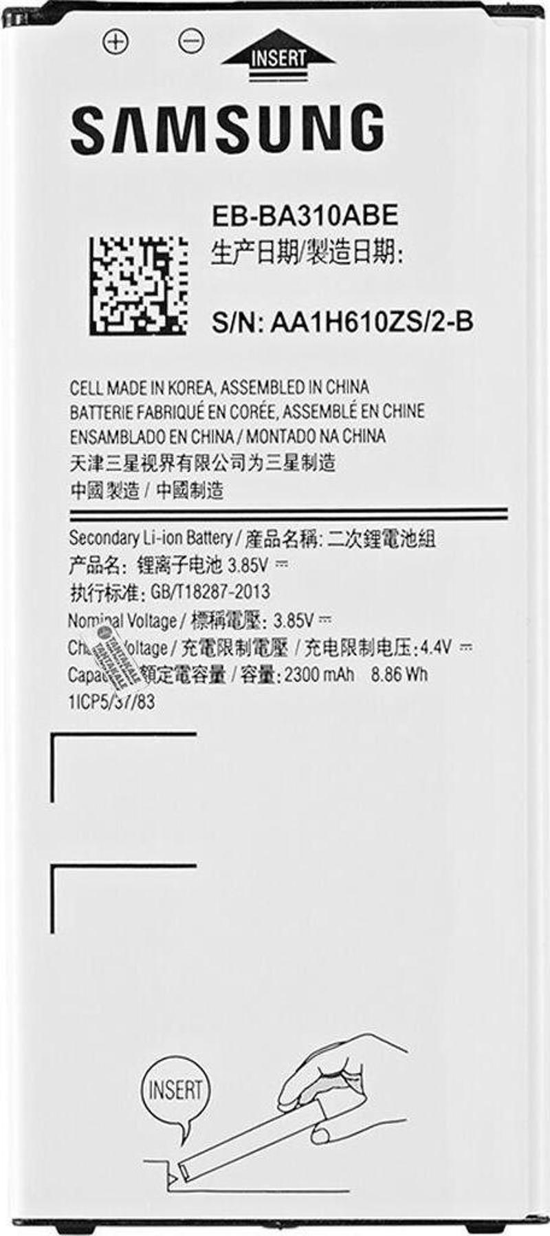 Samsung Galaxy A3 2016 SM-A310 Batarya Pil - Orjinal

